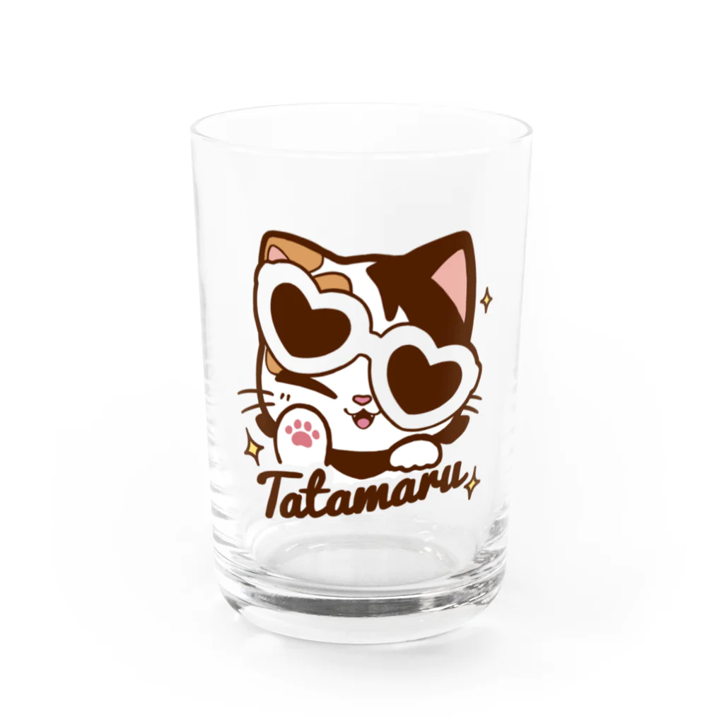 たたまるのおみせのEnjoy Tatamaru 透 Water Glass :front