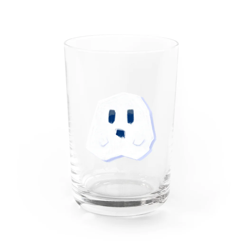 rakkosoda / コマイのカクカクしたおばけ Water Glass :front