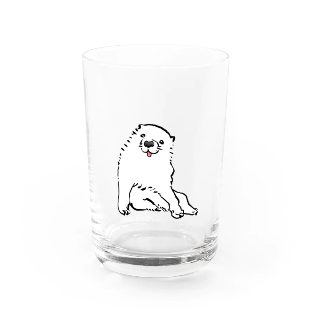 ふくふく商店の長沢芦雪の「あの犬」 Water Glass :front