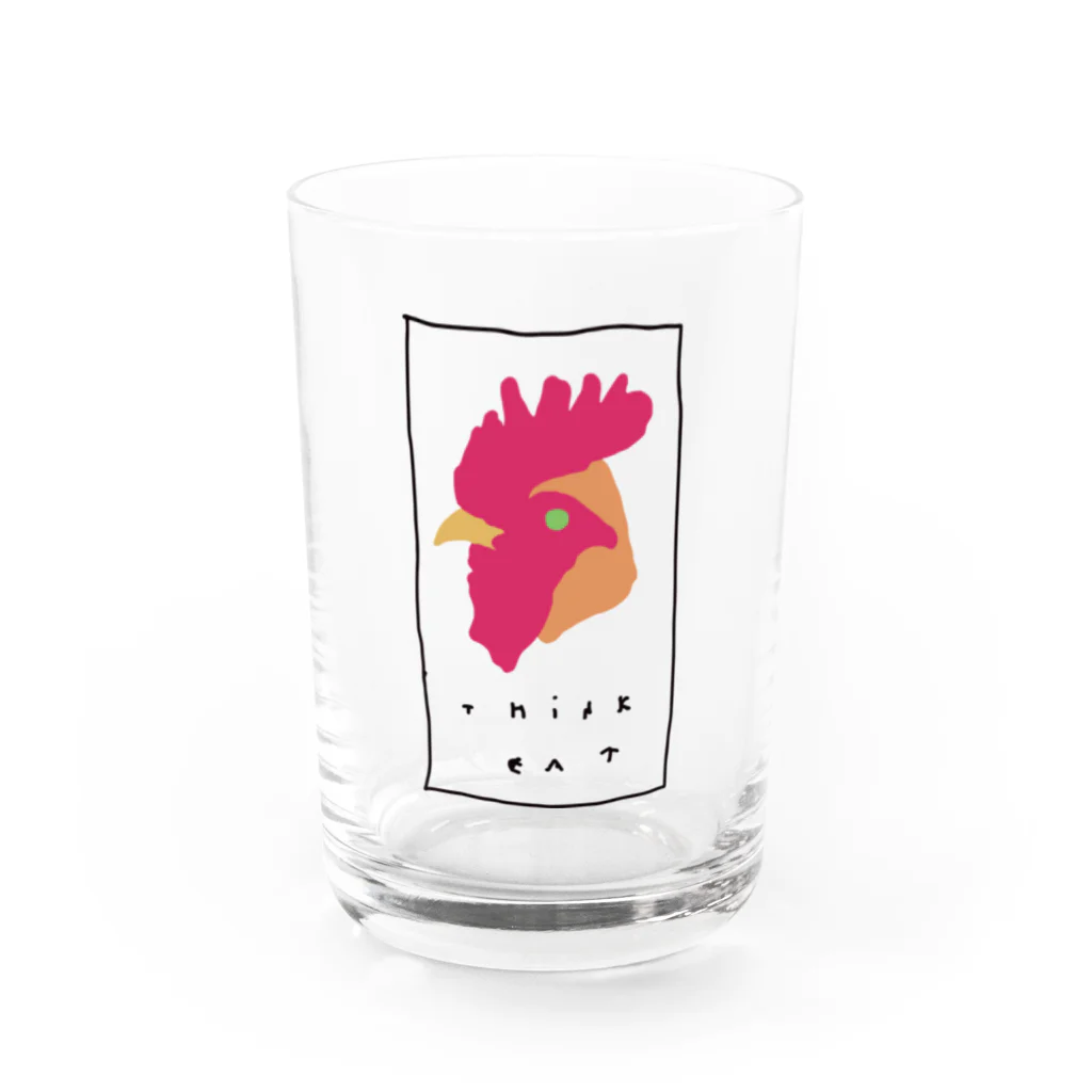 大野ひなこ(Hinako Ohno)の「いただきます」をかんがえるニワトリ Water Glass :front