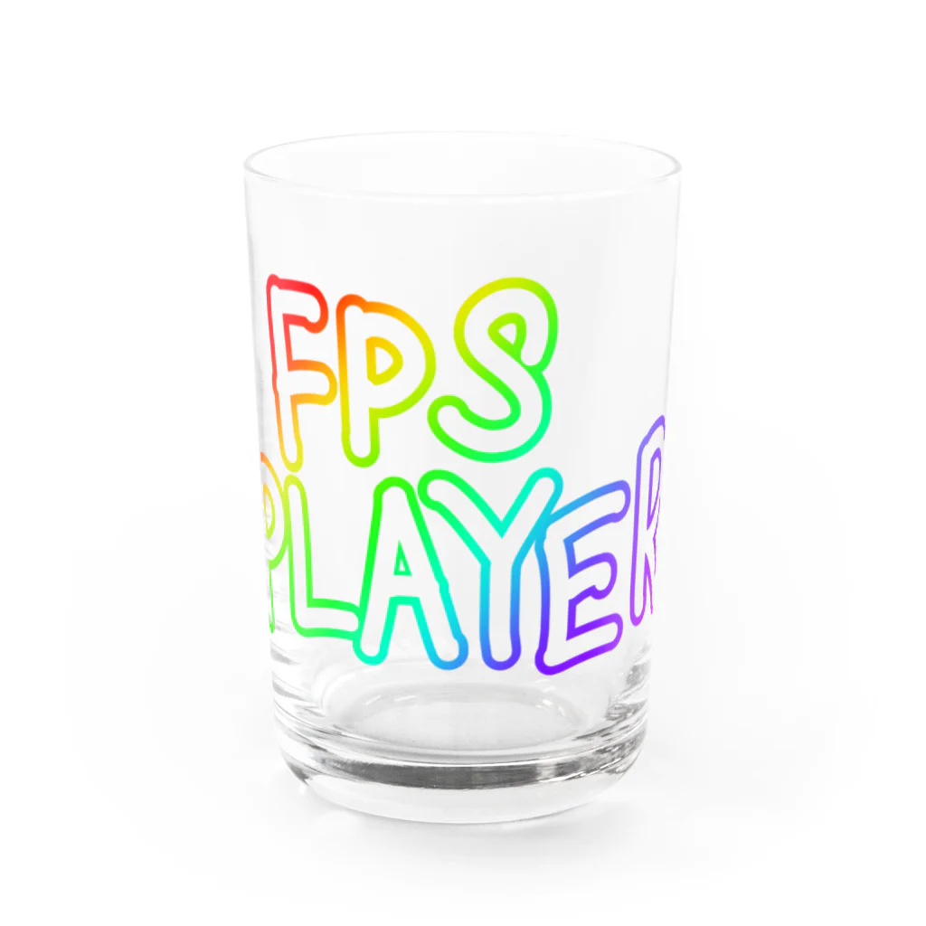 鮫処 祭のFPS PLAYER　ゲーミング Water Glass :front