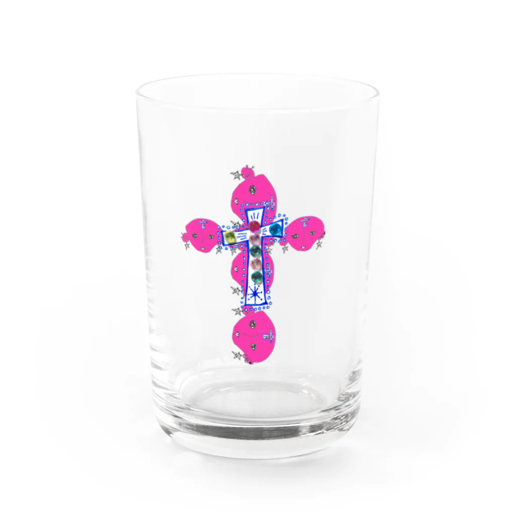 ユーカのかわいい十字架パート2 Water Glass :front