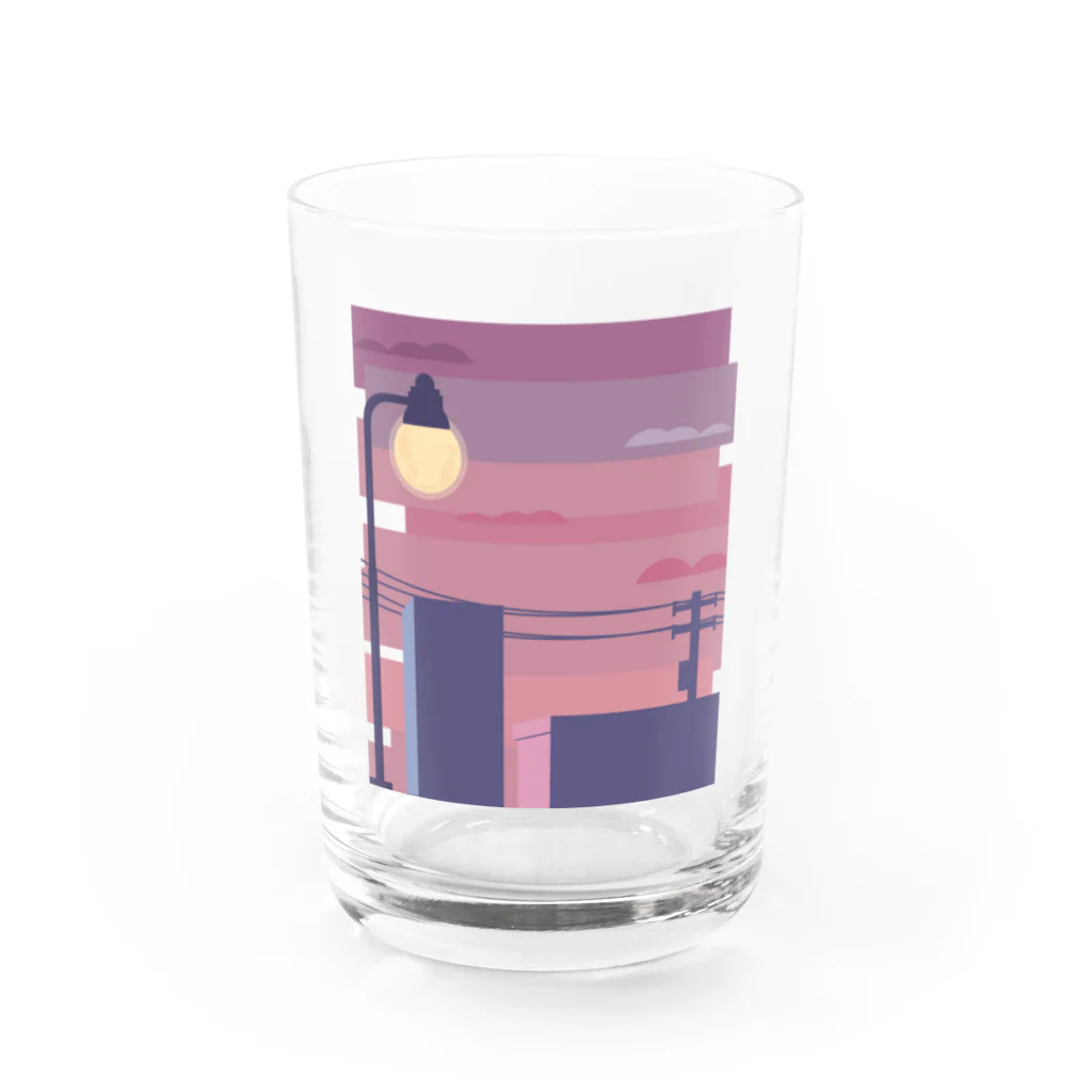 usaginの街灯 Water Glass :front