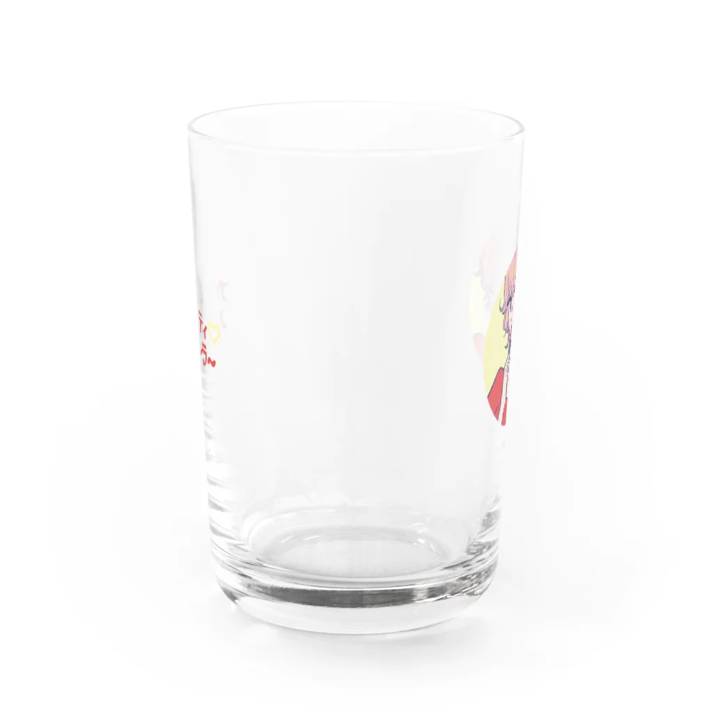 ヌケガケ☆ゆ〜らんのウラオモテカワイイ Water Glass :front