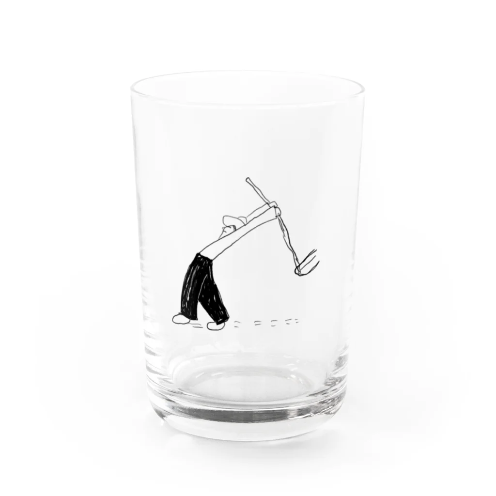 イエネコの耕す人 Water Glass :front