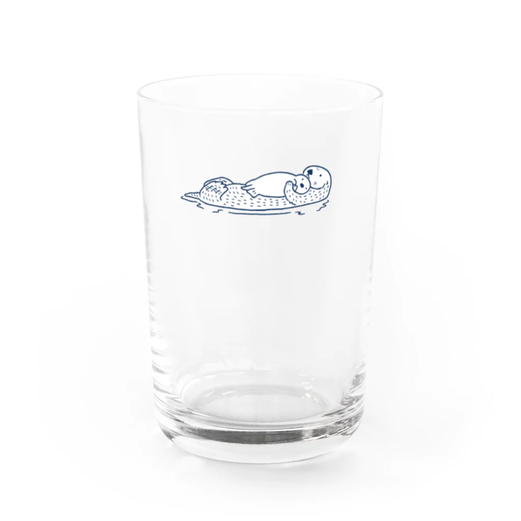 ラッッッコ屋のラッッッコ「横向きだっこ親子」 Water Glass :front