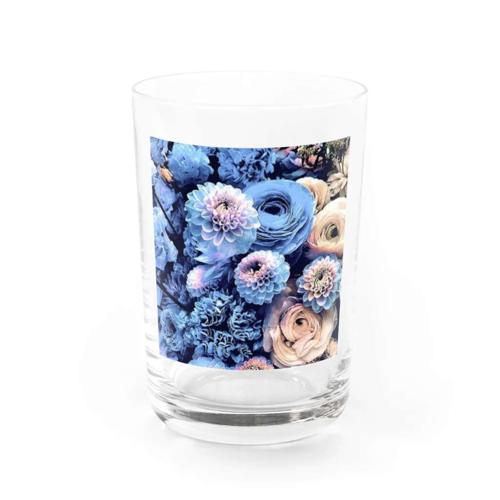 GreenTeaBreakのFloral Water Glass :front