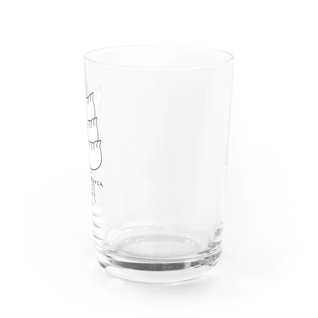 ヒツジとへびの餃子グラス Water Glass :front