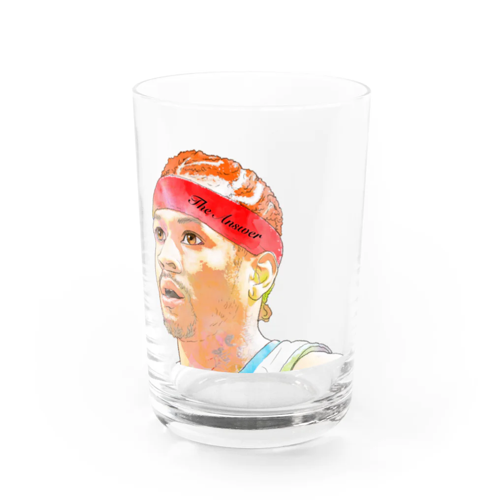 NBA Timesのバスケグッズ広場のThe Answerシリーズ　（ヘッドバンド文字入りVer.） Water Glass :front