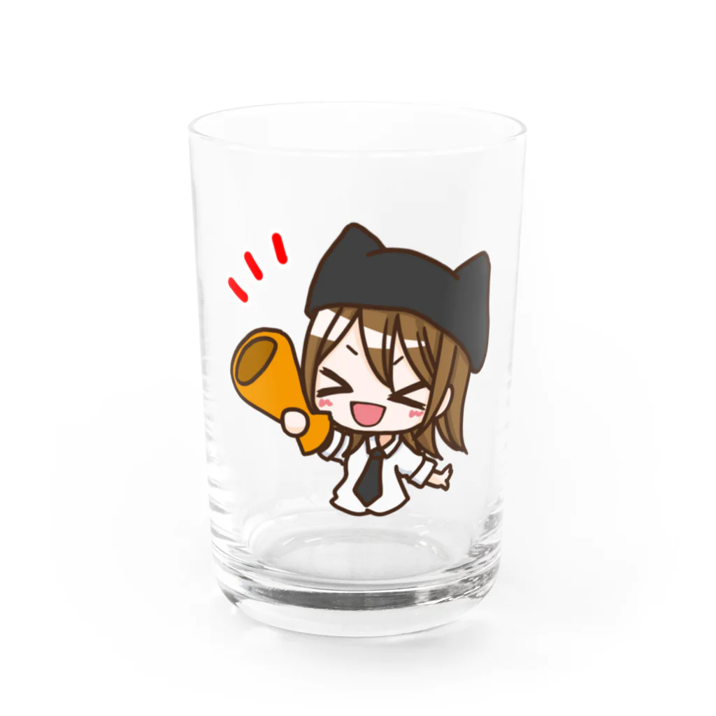 Sirry（しりー）🍑のSirry(応援しりーちゃん) Water Glass :front