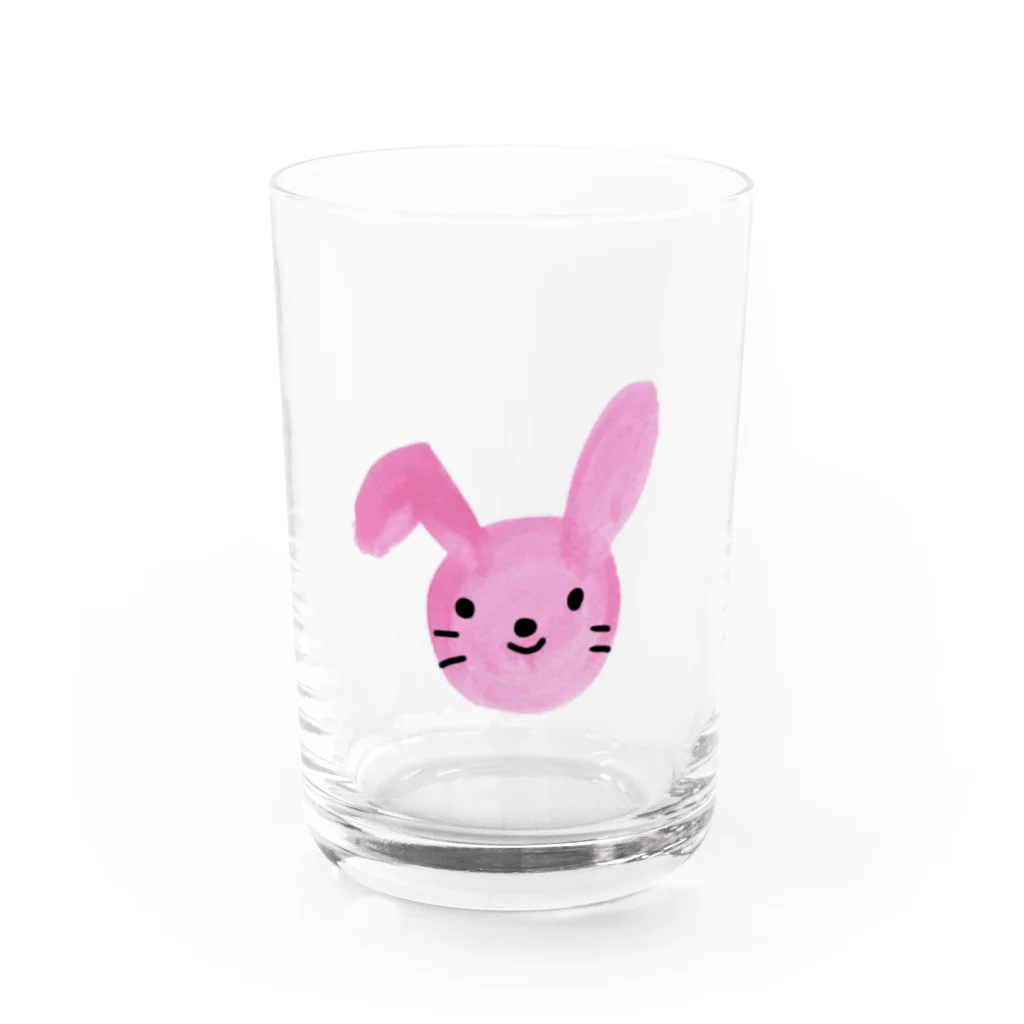 morinonakaの癒しのうさぎさん Water Glass :front