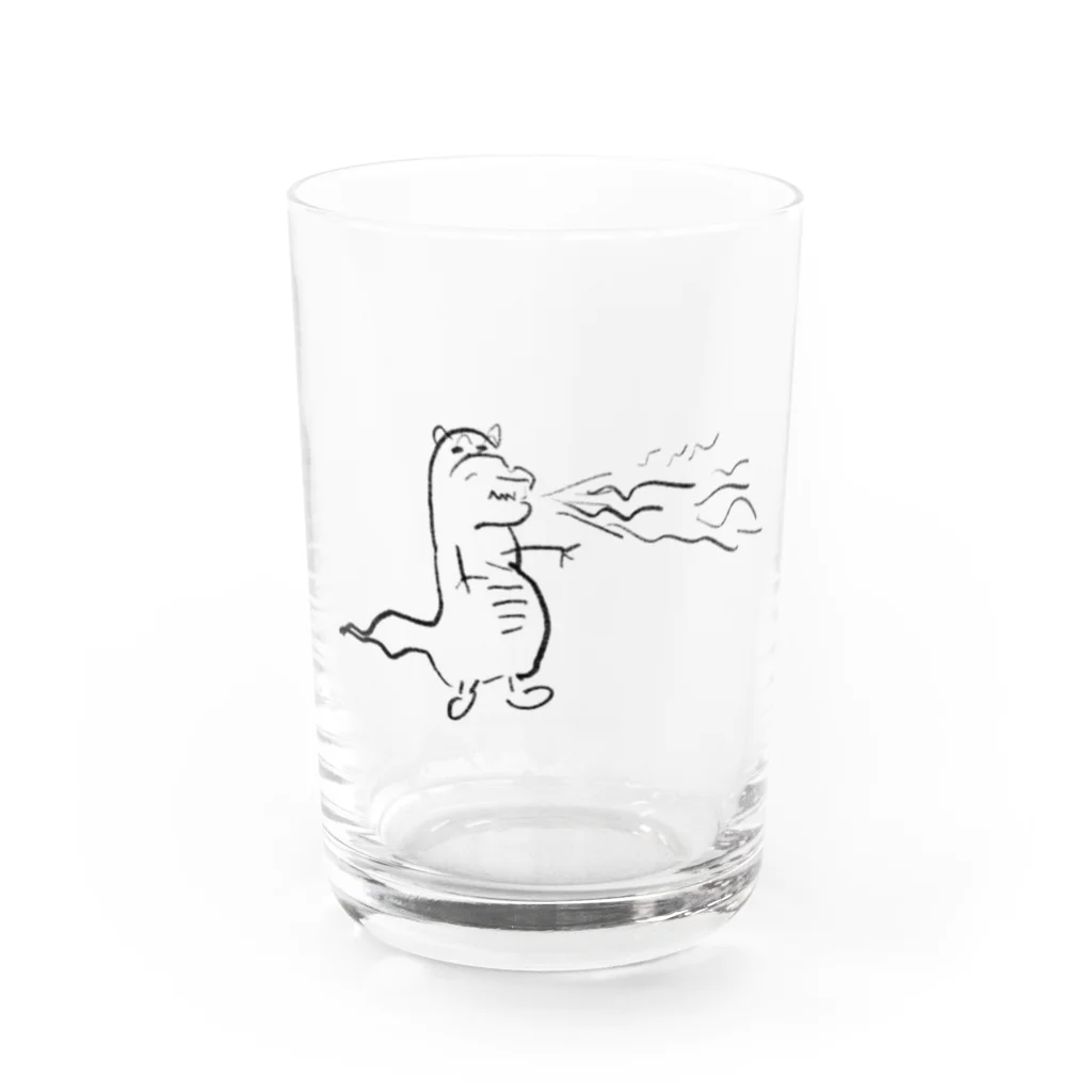 risa01234の味のあるきょうりゅうくん Water Glass :front