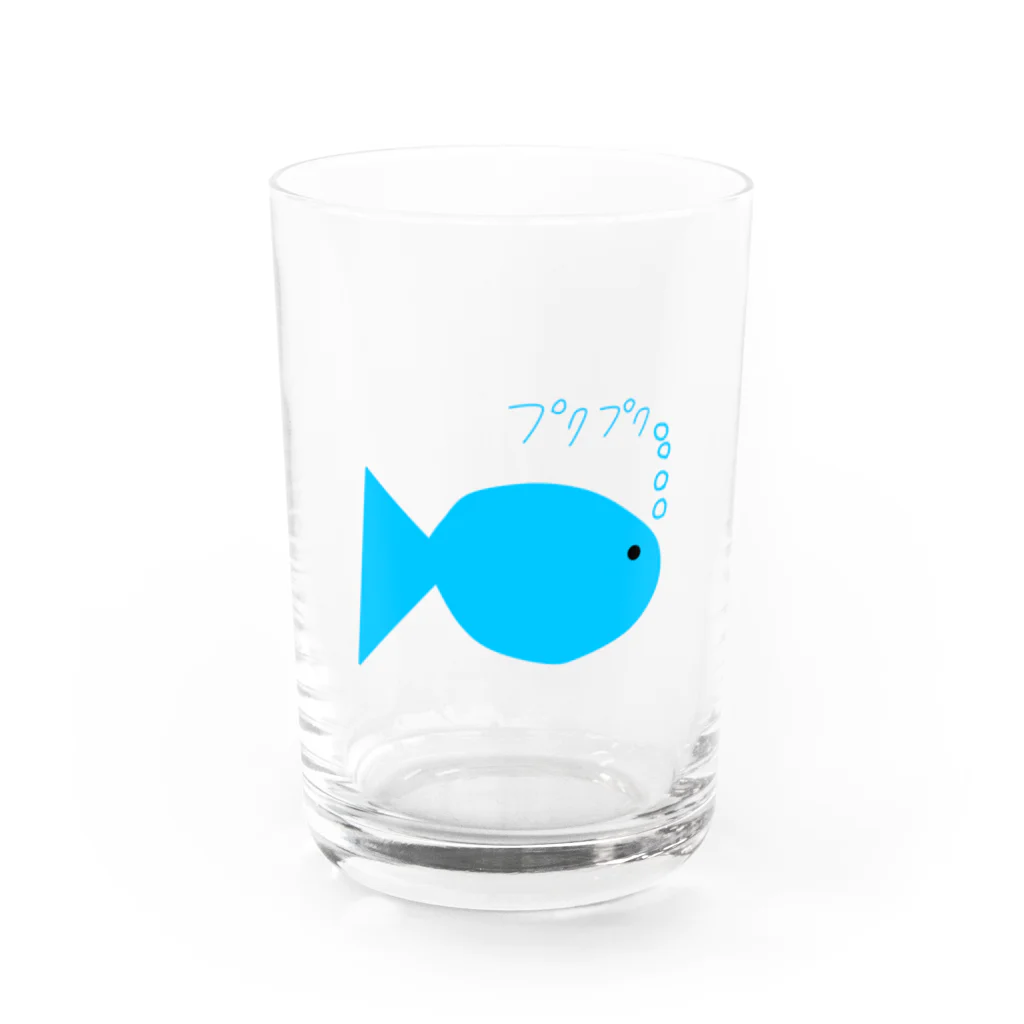KapowのPukupuku魚 Water Glass :front