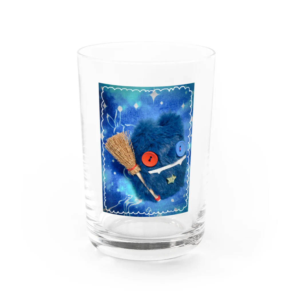 青猫の森の星の魔法使いグラス Water Glass :front