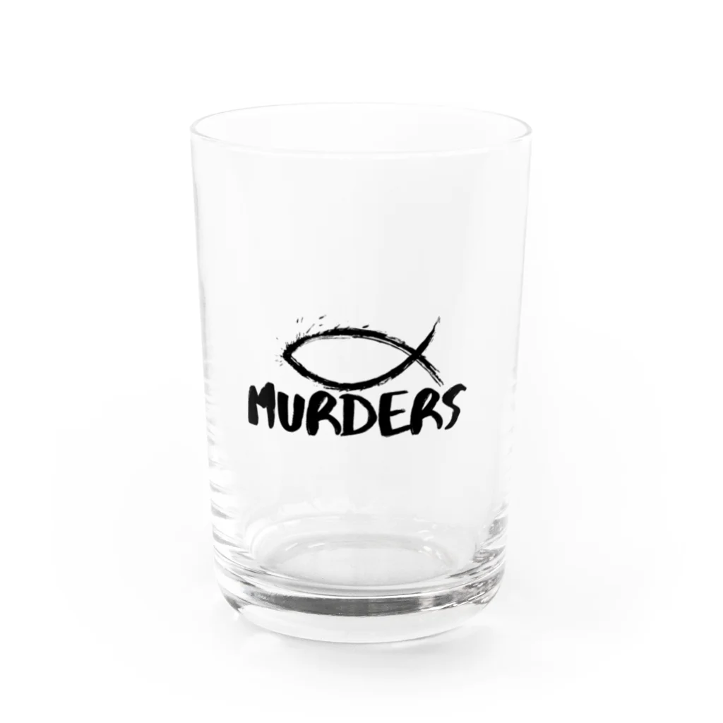 魚MURDERS公式SHOPの魚MUDERS Water Glass :front