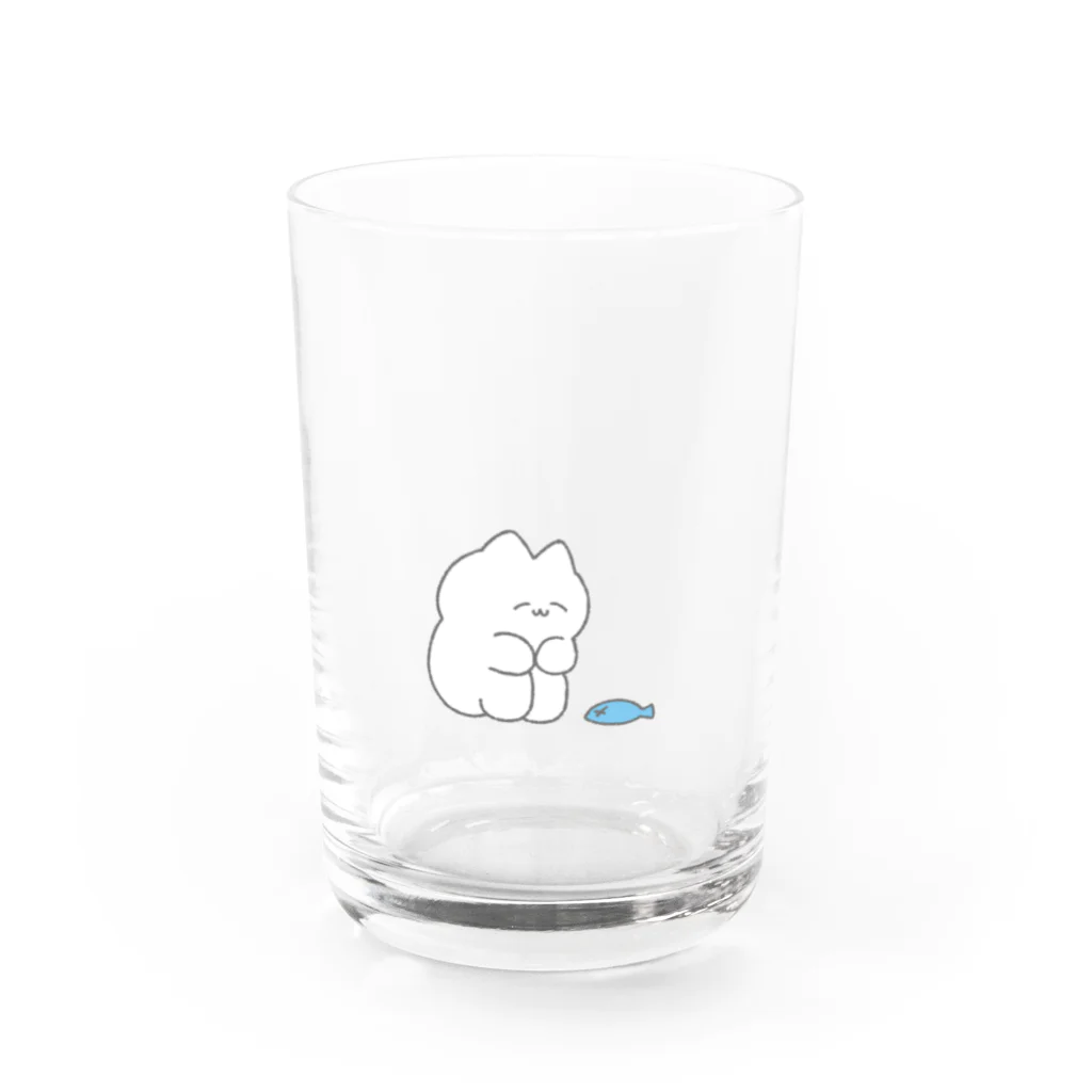 みずまめの見つめるおねこ - SAKANA - Water Glass :front