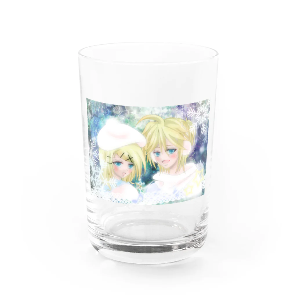 さやひよの宝箱の冬景色 Water Glass :front