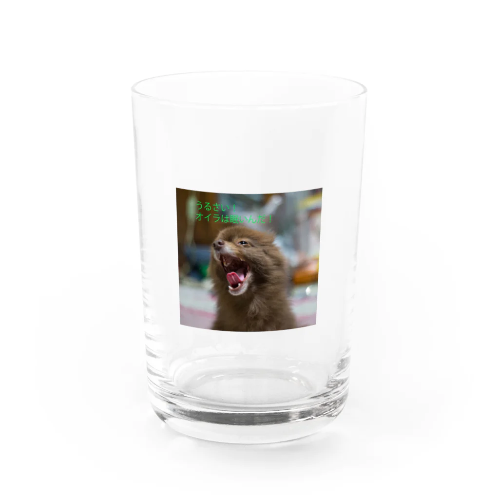 Fu3a eye'sのI'm sleepy Water Glass :front