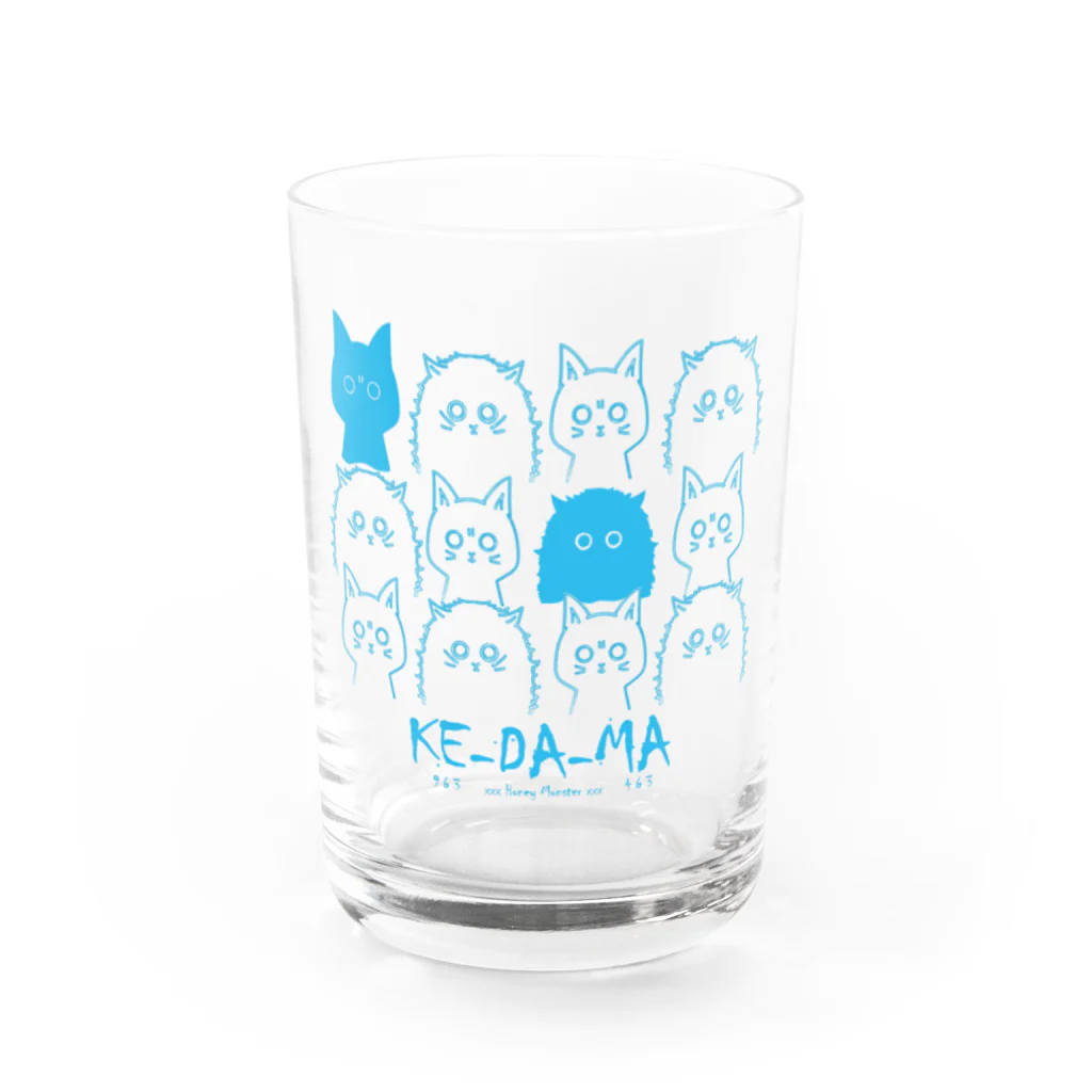 HoneyMonsterの猫THE MOVIE 【KE-DA-MA】～963と463～ Water Glass :front