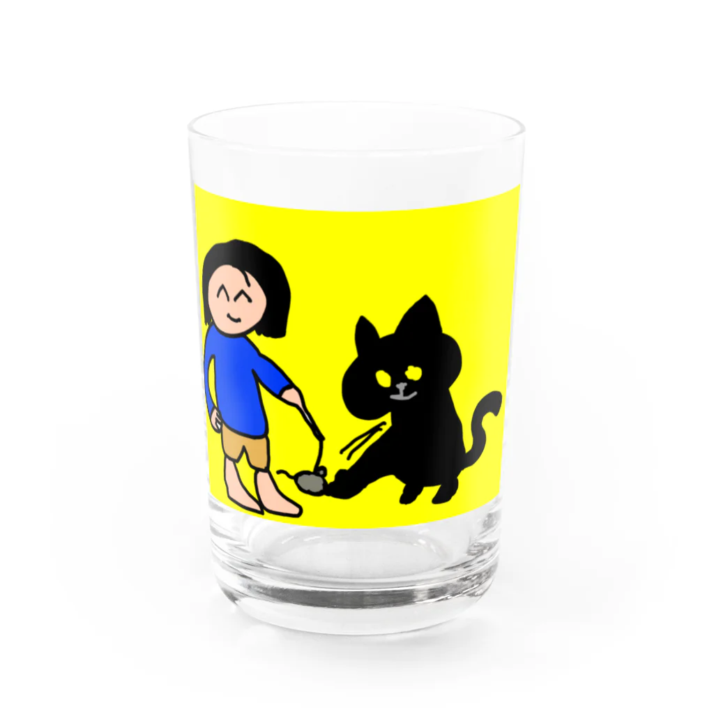 青猫の森のぼくとねこ２ Water Glass :front