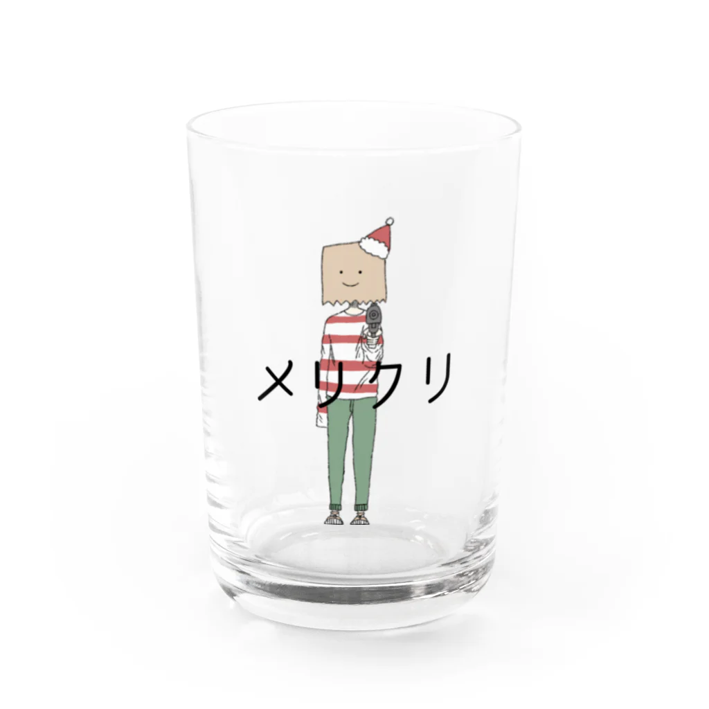 ﾆﾝｼﾞﾝｲｯﾎﾟﾝのメリクリ Water Glass :front