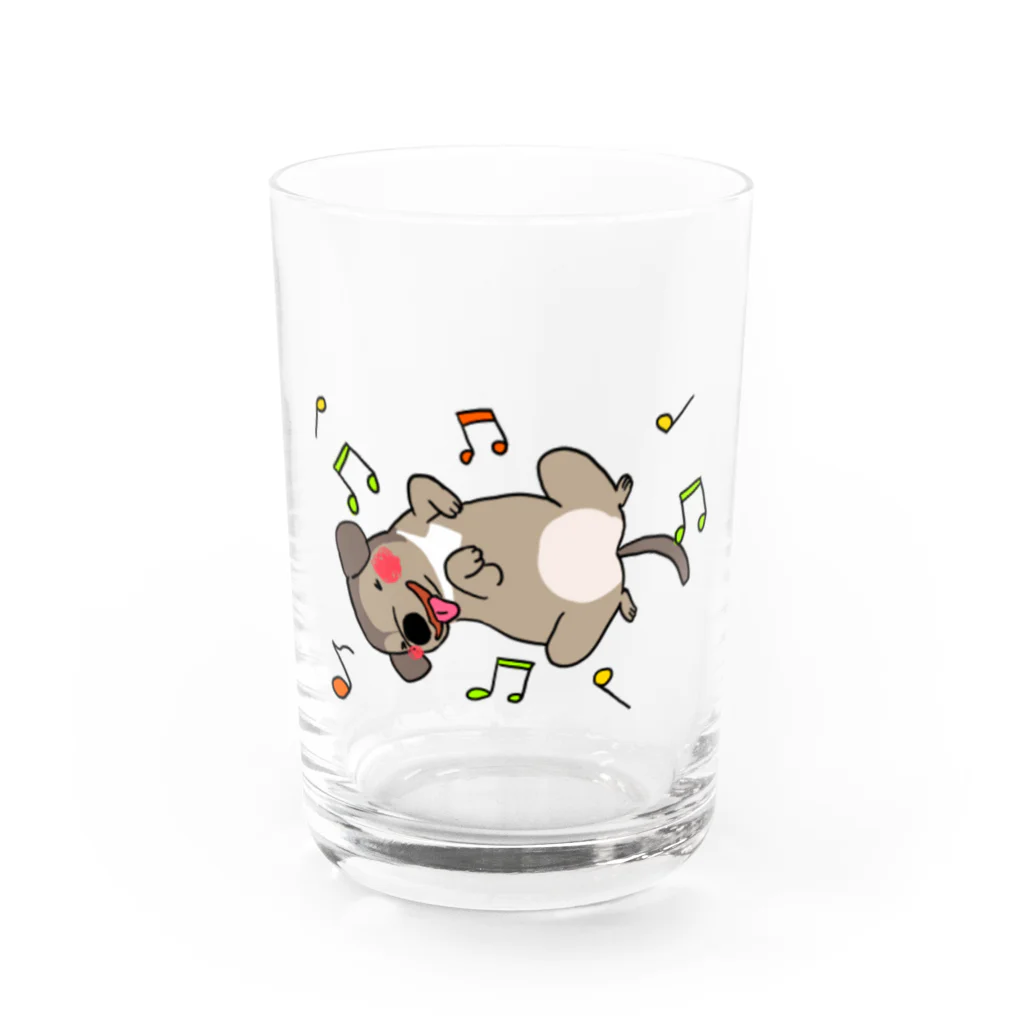 保護犬達の楽園オリジナルグッズのかまってリンちゃん Water Glass :front