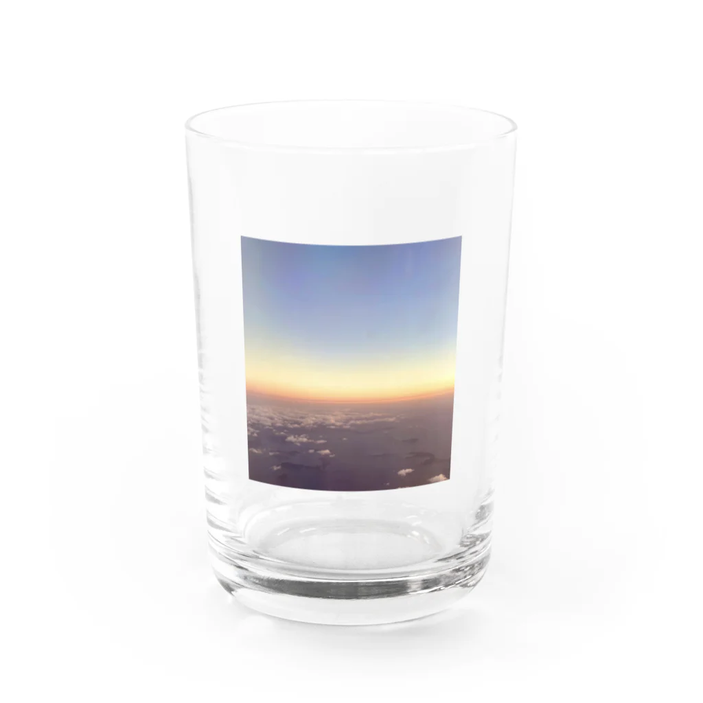 いちの夕焼け空 Water Glass :front