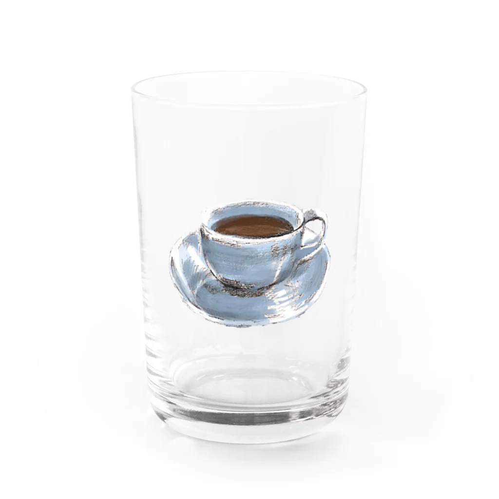 ゆめむすびのコーヒーさん Water Glass :front