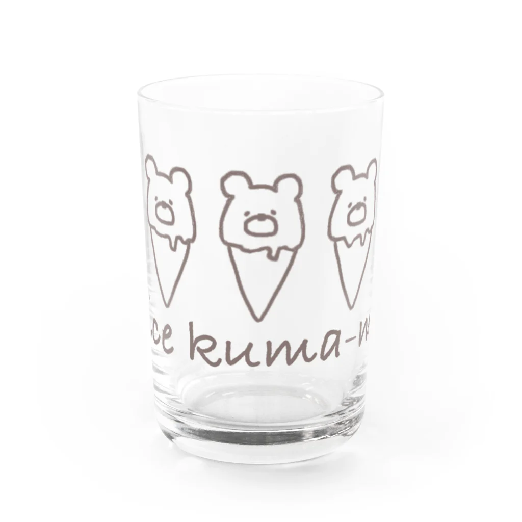 蜜ʕ•ﻌ•✻のice kuma-mʕ•ﻌ•✻ グラス前面