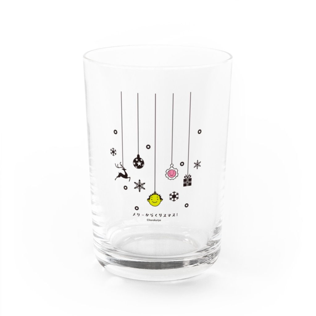 からくりやのメリーからくりスマス！ Water Glass :front