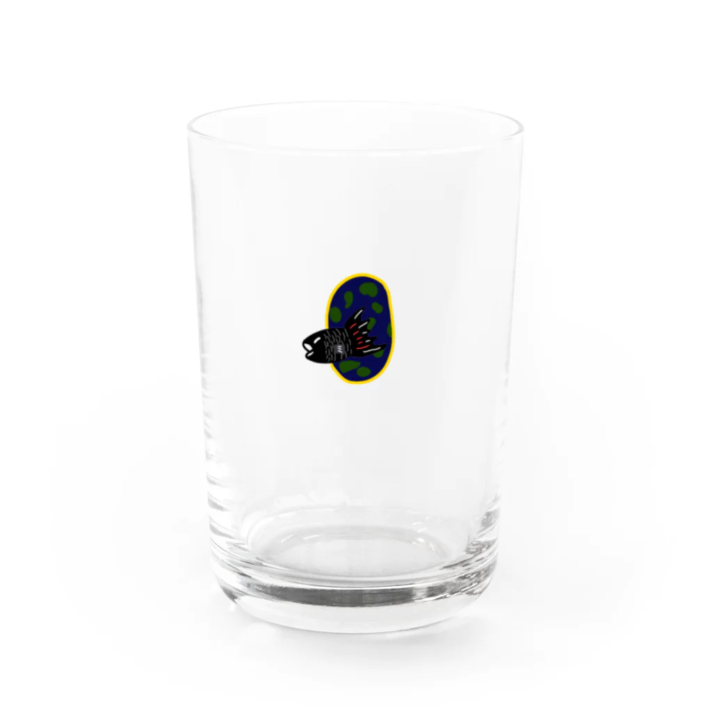 村長の散歩のヌルリクラリーノ Water Glass :front