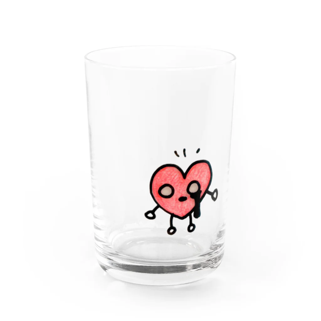 モジモジハートちゃん。のモジモジハートちゃん Water Glass :front