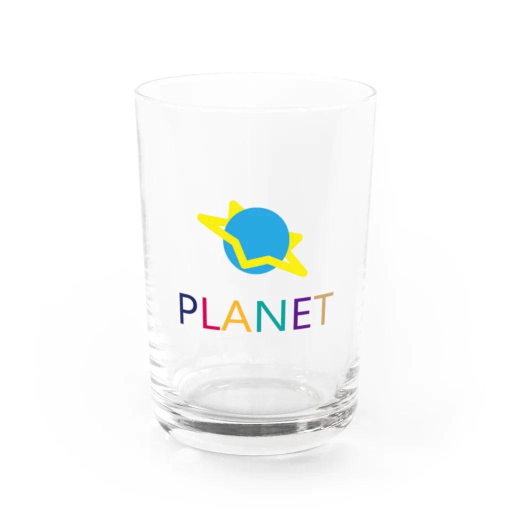 PLANET公式グッズのPLANET グラス前面