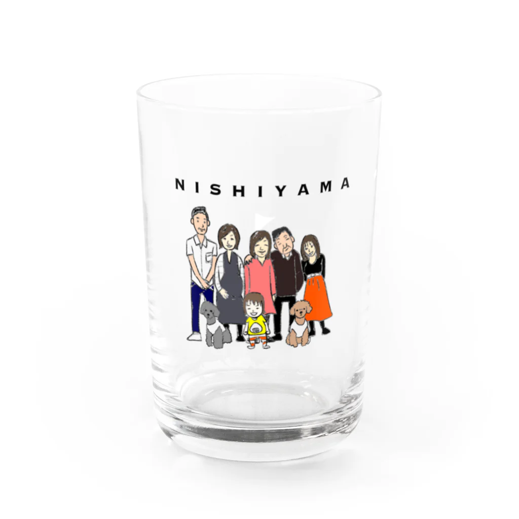 kasu_illustのNishiyamafam Water Glass :front