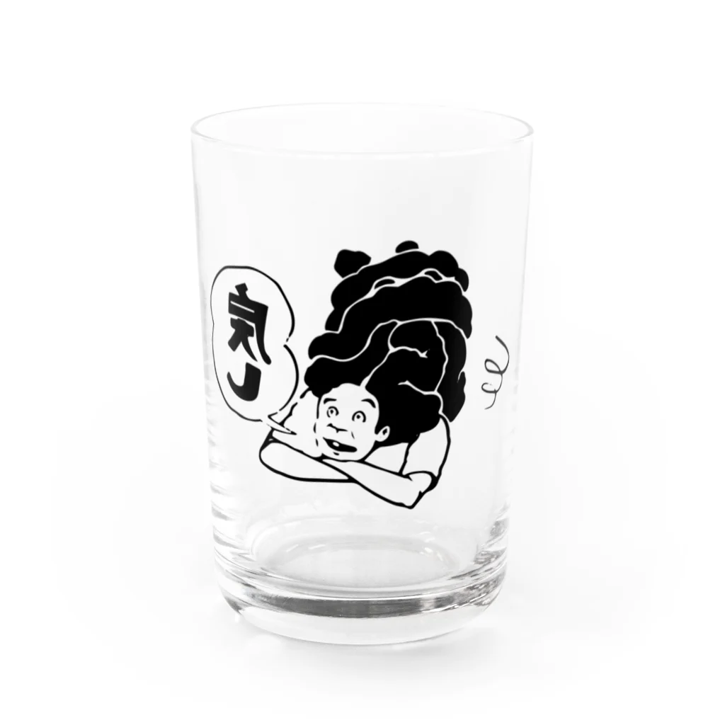 デアリクの巻き戻すかね Water Glass :front