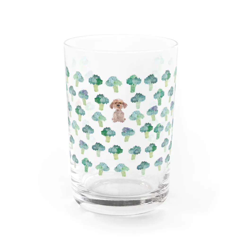 gugumorimoriのまつげブロッコリー2 Water Glass :front