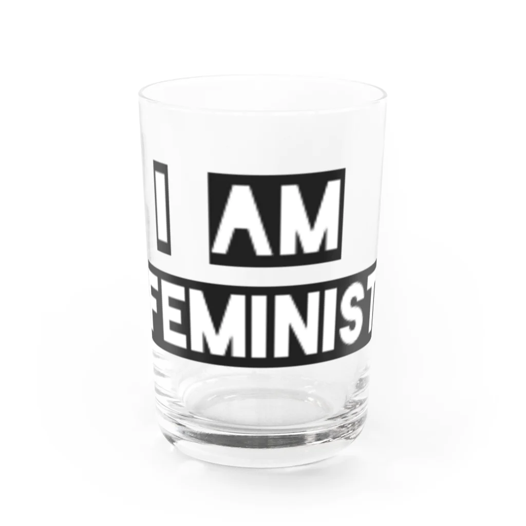 22Oclockのフェミニスト I AM FEMINIST グラス前面