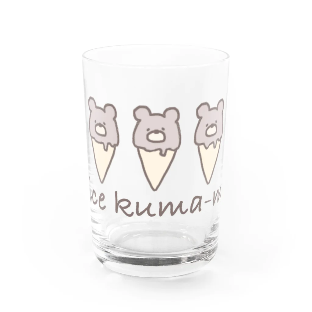 蜜ʕ•ﻌ•✻のice kuma-mʕ•ﻌ•✻ (色付き) グラス前面