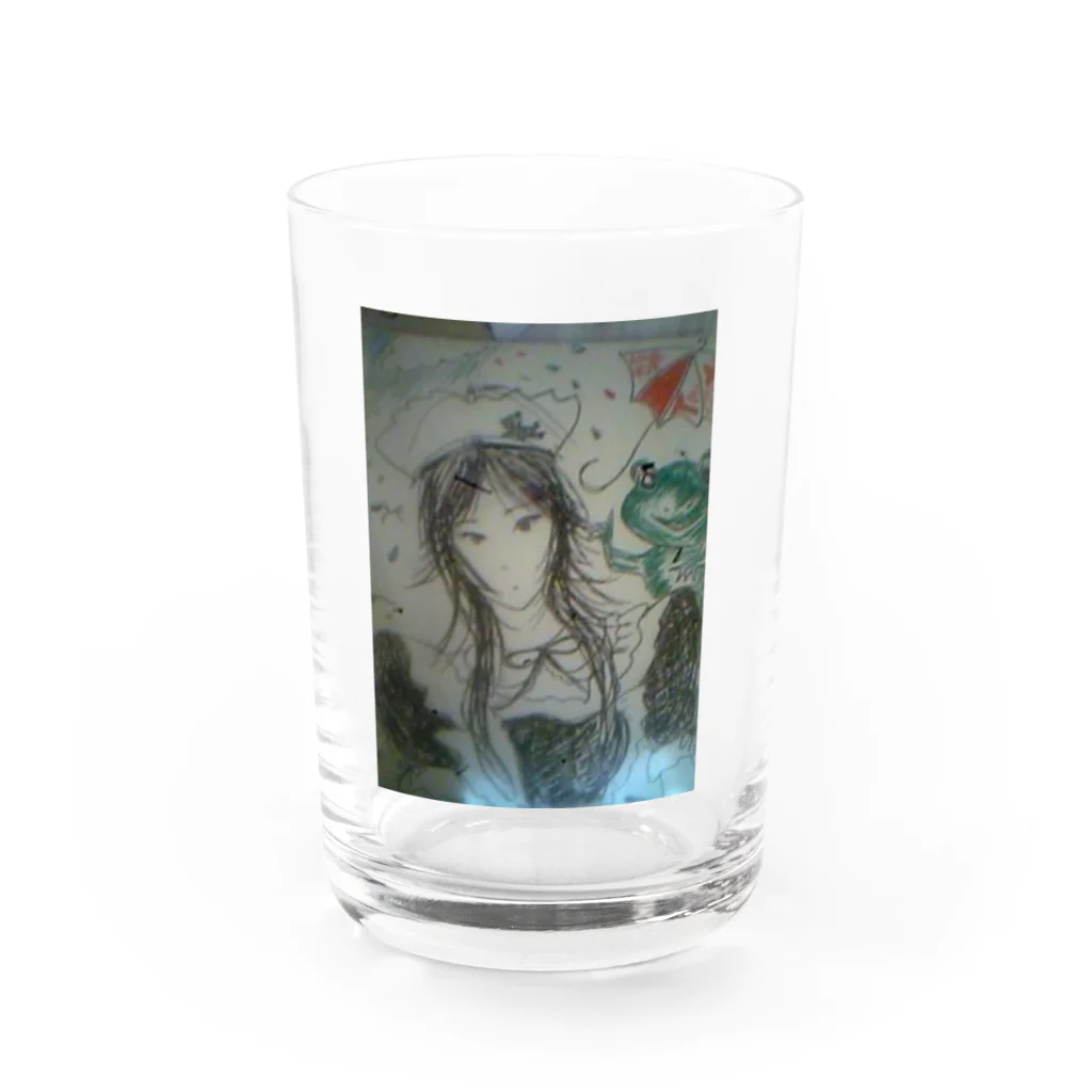 おのお帰りなさい!!メイドと蛙 Water Glass :front