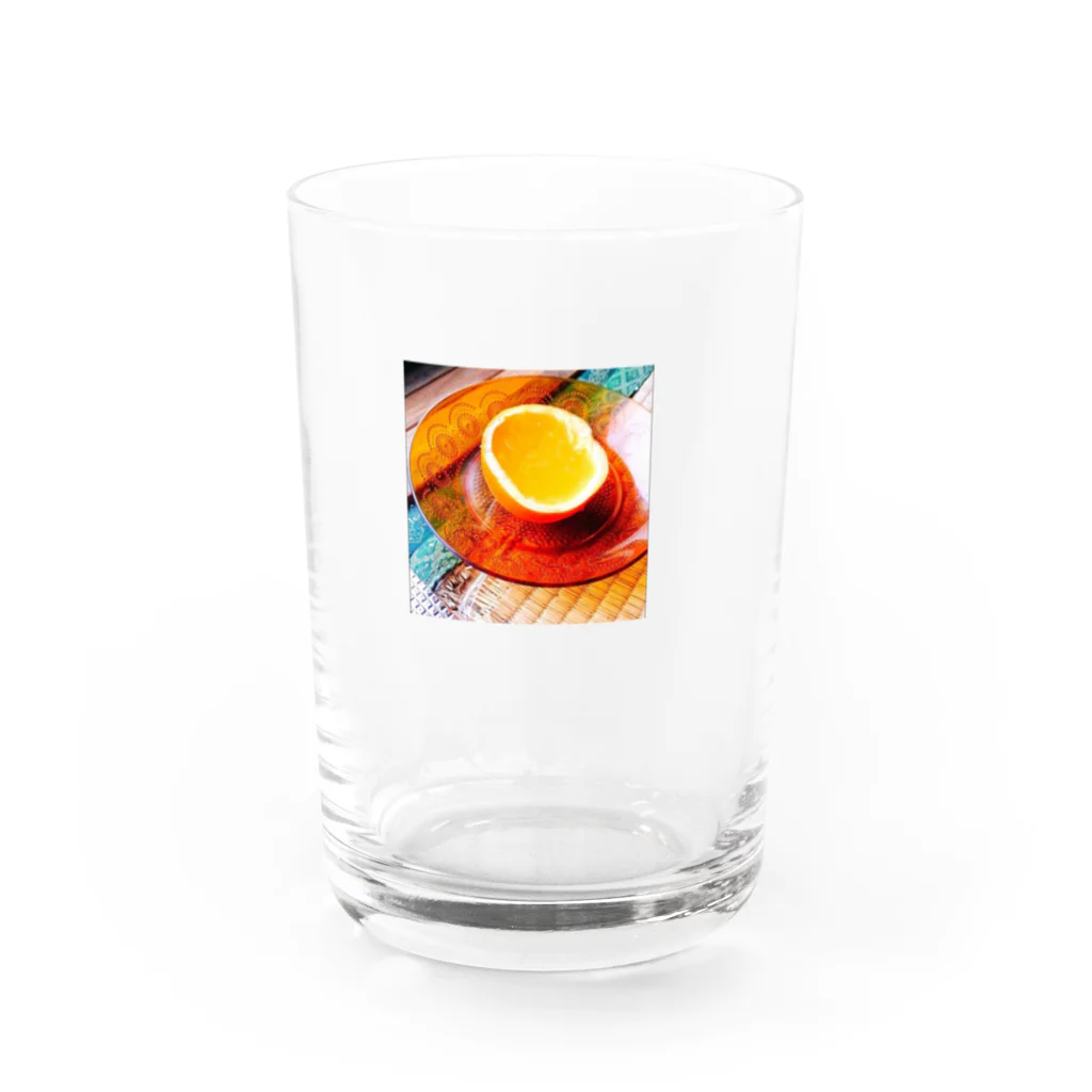 マジレスマシーンの昭和 みかんゼリー Water Glass :front