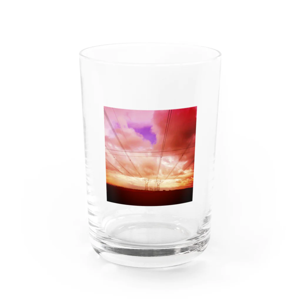 srgmtaroの送電線 Water Glass :front