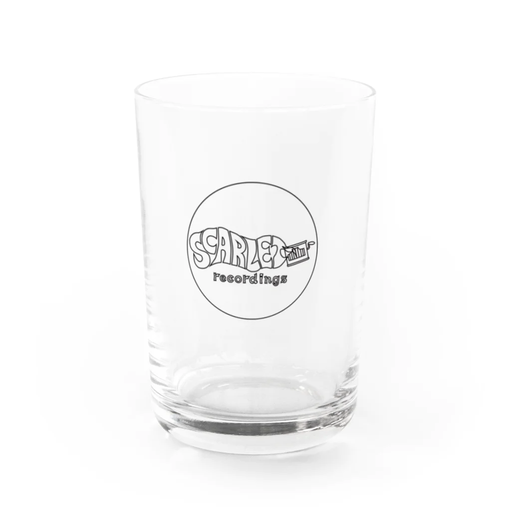 SCARLET recordings FactoryのSCARLET Logo #1 Water Glass :front