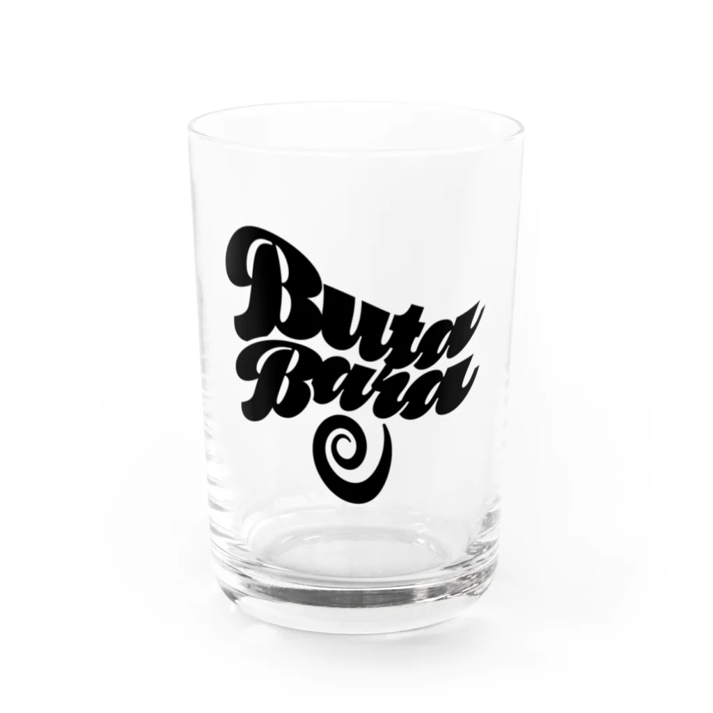 UMMER ONIC 2020 公式グッズショップの豚バラ（黒ロゴ） Water Glass :front