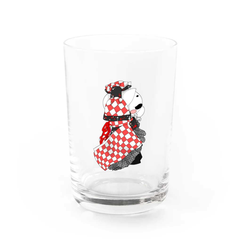 naho@Katze🐾猫のあみぐるみ屋さんのハイカラな猫ちゃん Water Glass :front