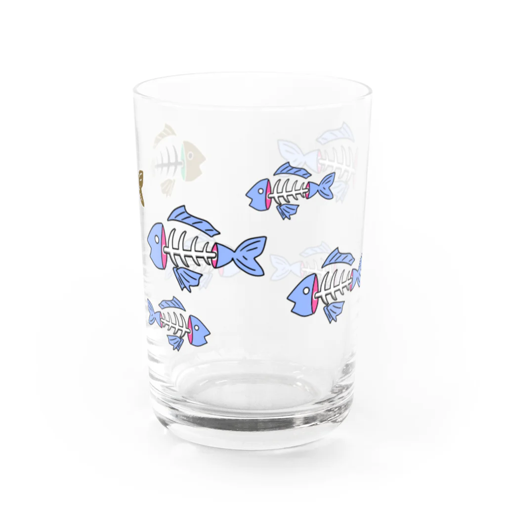 けけけの魚のホッネ Water Glass :front