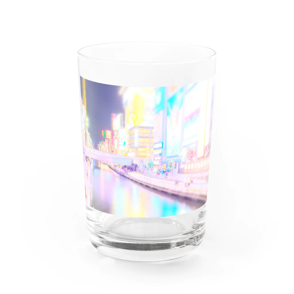 姫りんごのFUJIFILMに恋してる写真屋さんのSweet Osaka ～DOTOMBORI～ Water Glass :front