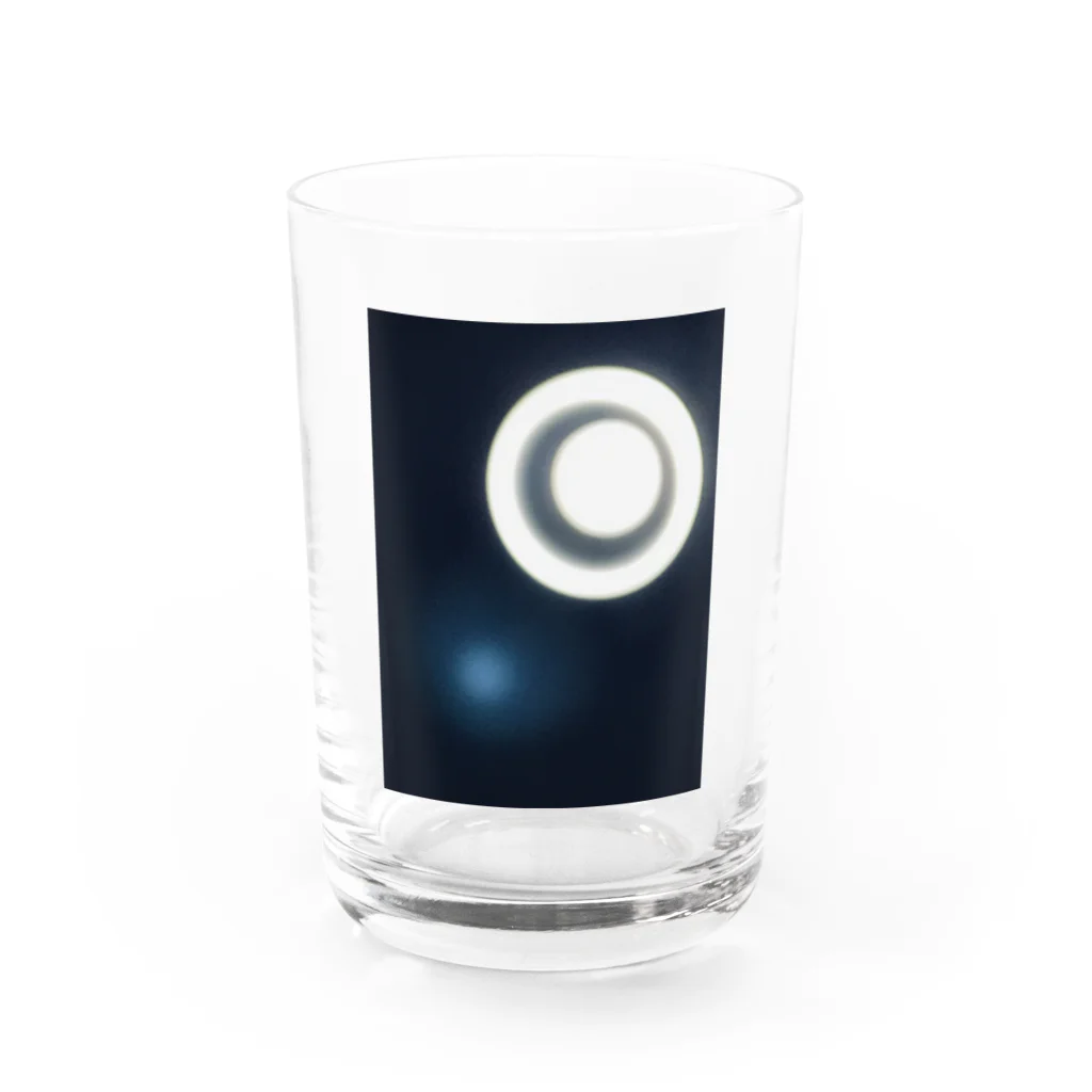 玉子焼き定食500円ナリ。の丸とアオ Water Glass :front