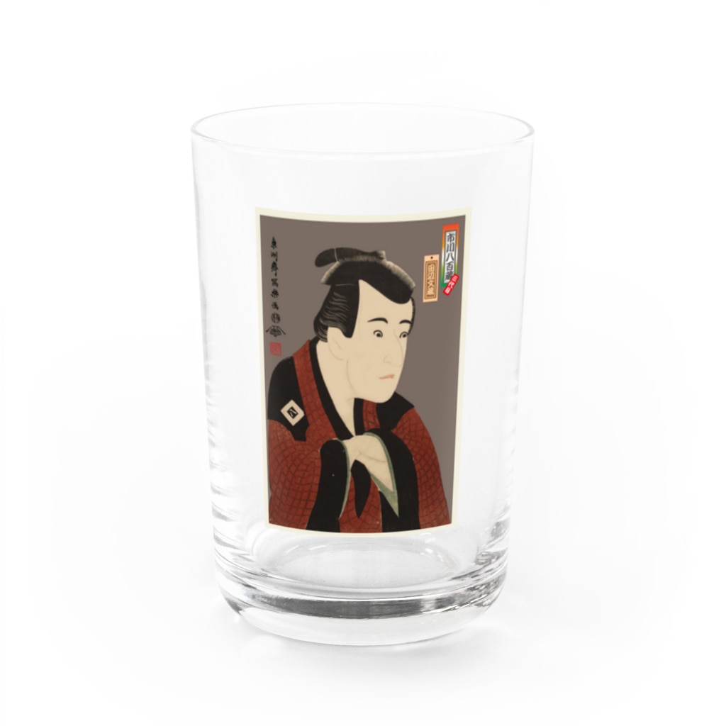 Rigelの【東洲斎写楽】三世市川八百蔵の田辺文蔵 Water Glass :front
