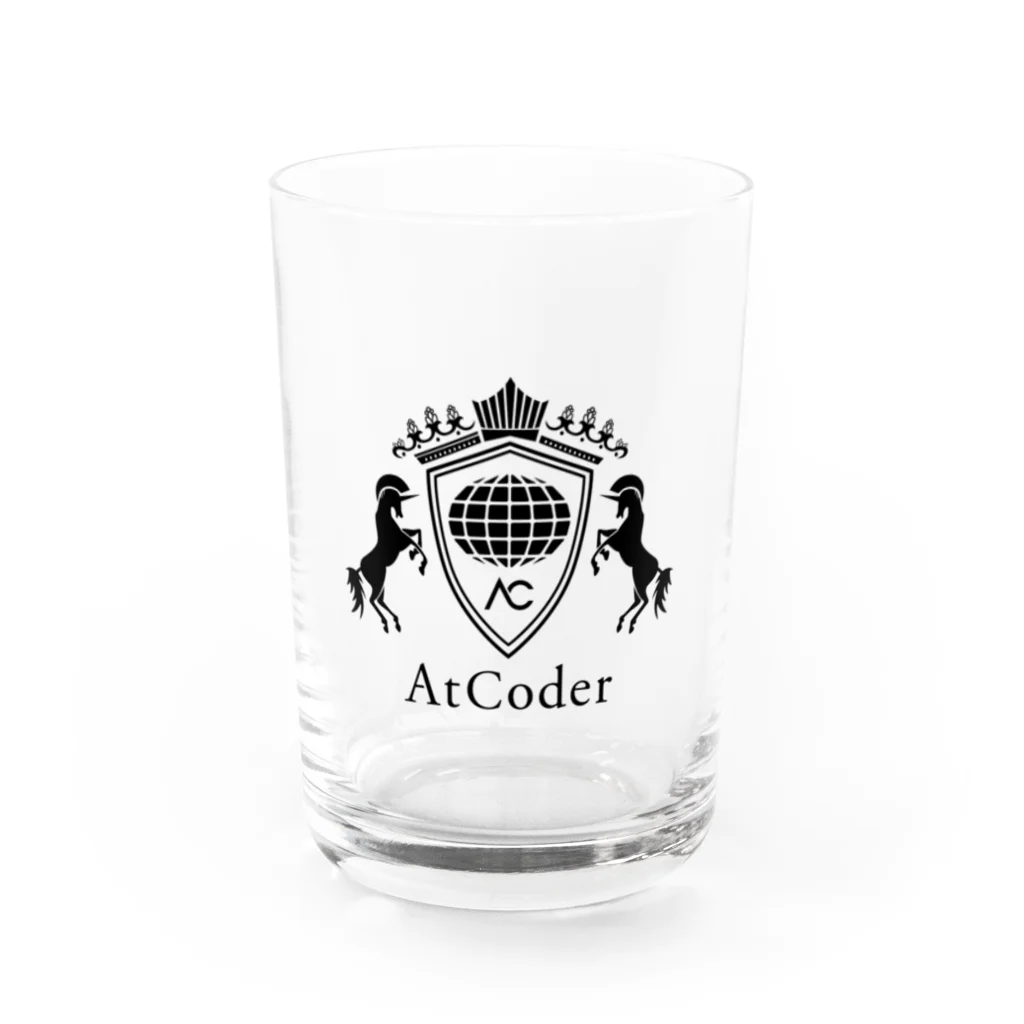 AtCoderのAtCoderロゴグッズ Water Glass :front