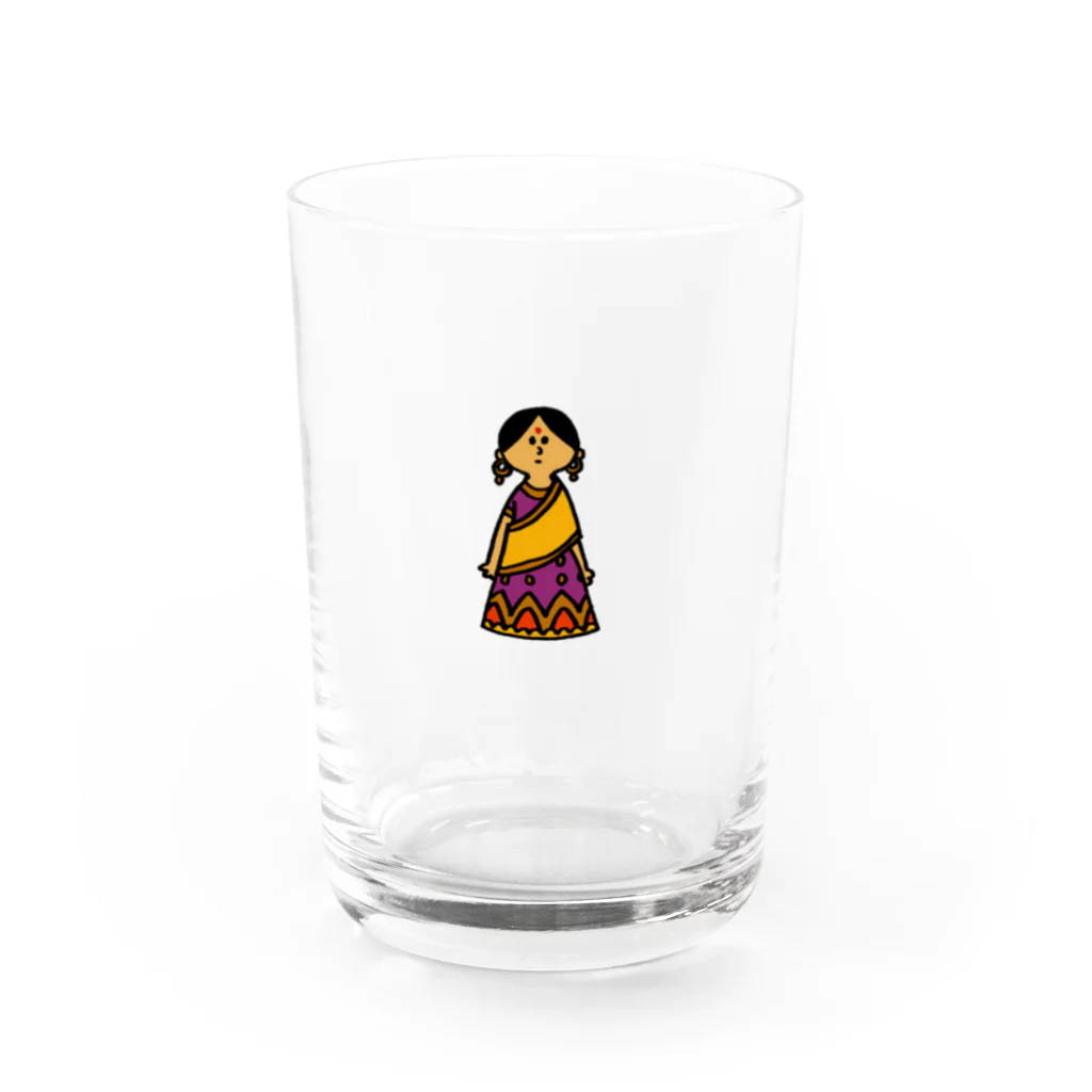 kimi_chomorammaのインド Water Glass :front